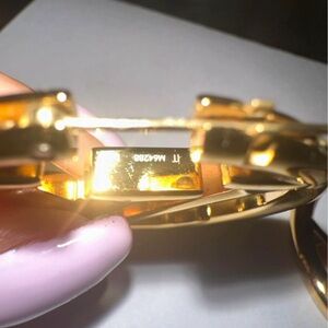Louis Vuitton gold hoop earrings